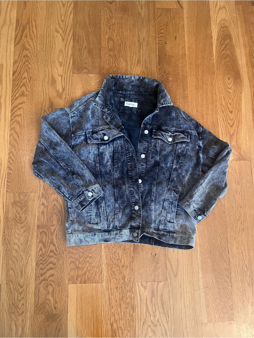 Vintage Wash Black Corduroy Jacket